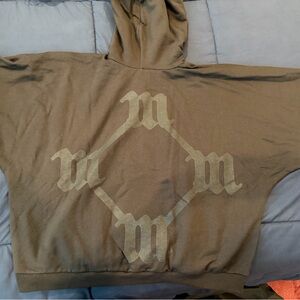 Yeezy Brown Hoodie with Graphic Design